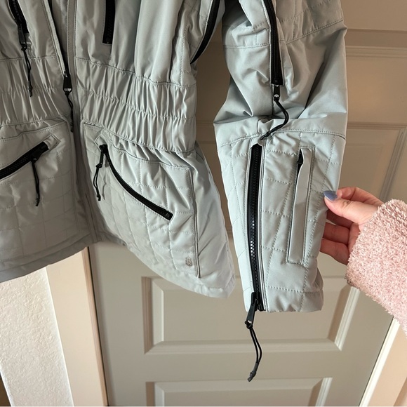 New Free People All Prepped Ski Jacket Aqua Haze - Picture 5 of 7